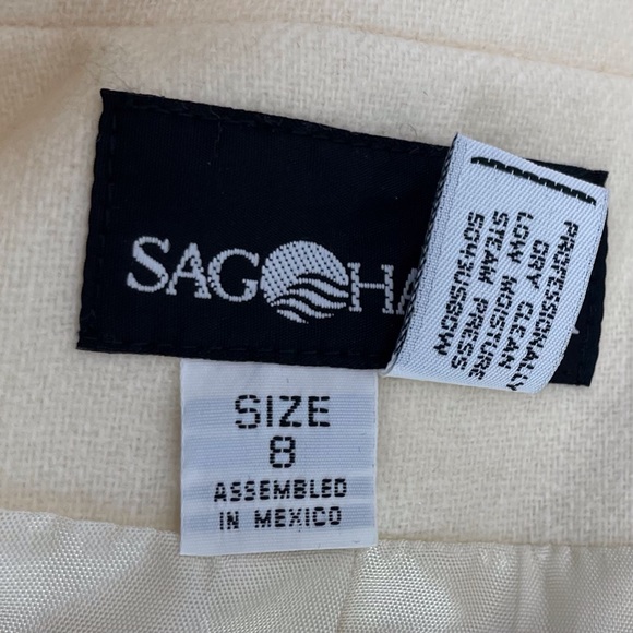 🍁 New Vintage Sag Harbor Wool Blazer Lined Jacket Coat New Old Stock sz 8 - Picture 7 of 9